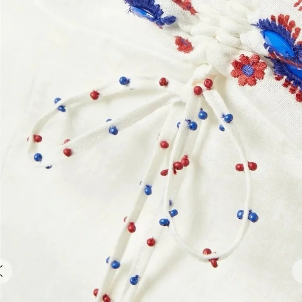 NWT FARM RIO | $285 Embroidered Embellished Mini Dress - Picture 2 of 16